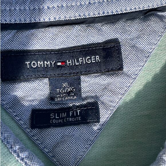 Tommy Hilfiger Green Polo Shirt Men Sz XL Gently Used - Picture 5 of 6